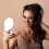 Illuminated Travel Makeup Mirror, 1x/10x Magnification - Daylight LED, Compact and Portable 3