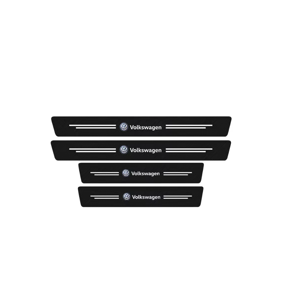 Newjass (Volkswagen) Car Door Plate Sill Scuff Anti Scratch Luminous Sticker