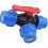 Three Way Ball Valve Quick Connect for PE Pipe 20/25/32/40/50/63mm T-joint 1