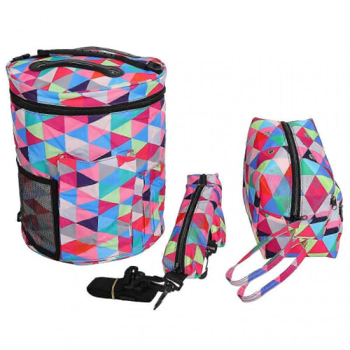 Colorful Yarn Storage Bag with Pencil Case for Knitting Organization