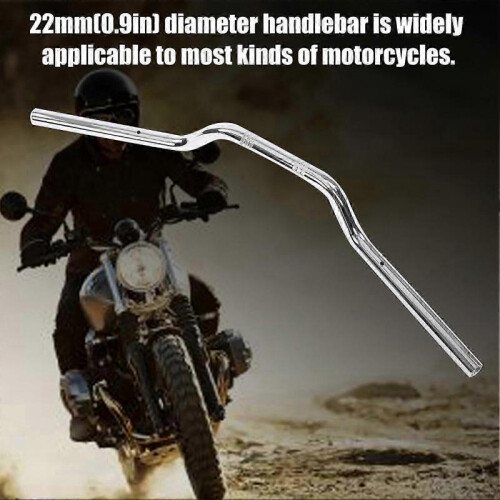 22mm Steel Motorcycle Tracker Handlebar Drag Bar Replacement Part Compatible with Various Brands 1