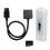 Drive Emulator with Cable Adapter and 4GB Card Featuring OLED Display for Twin Famicom Emulator in White 2