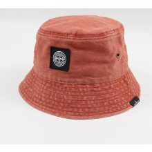 (Orange wash Bucket hat) Unisex Stone Island Retro Style Fisherman's Hat Men And Women Outdoor Bucket Hat