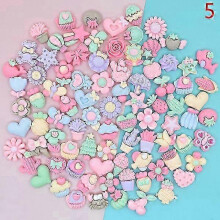 100pcs Mini Lucky Bag Back Resin Cabochons for Scrapbooking DIY