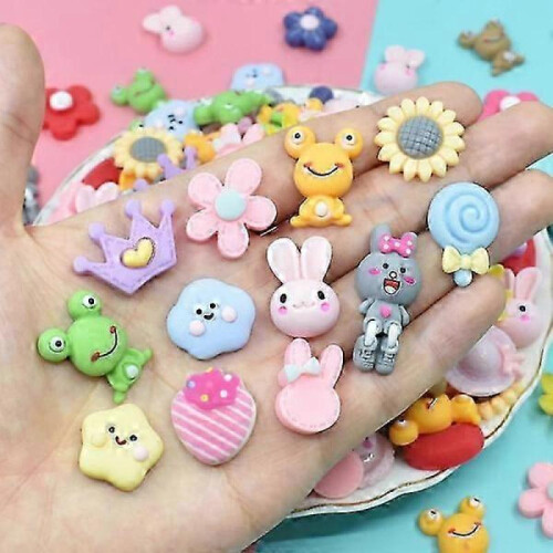100pcs Mini Lucky Bag Back Resin Cabochons for Scrapbooking DIY 2
