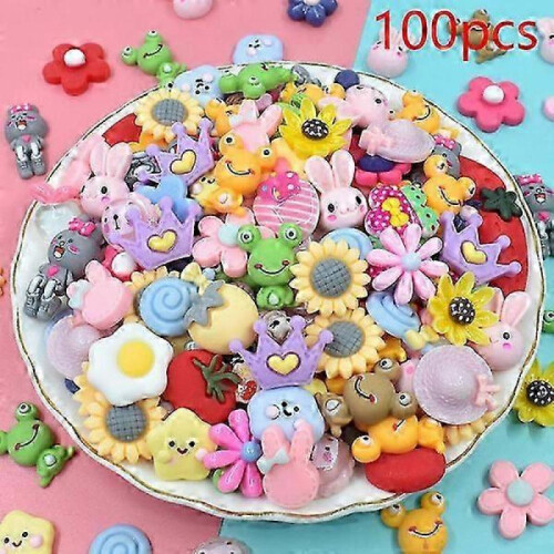 100pcs Mini Lucky Bag Back Resin Cabochons for Scrapbooking DIY 1