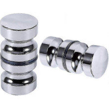 2 Pairs Stainless Steel Sliding Shower Door Knobs for Bathroom Kitchen Home Office Hotel with Screws