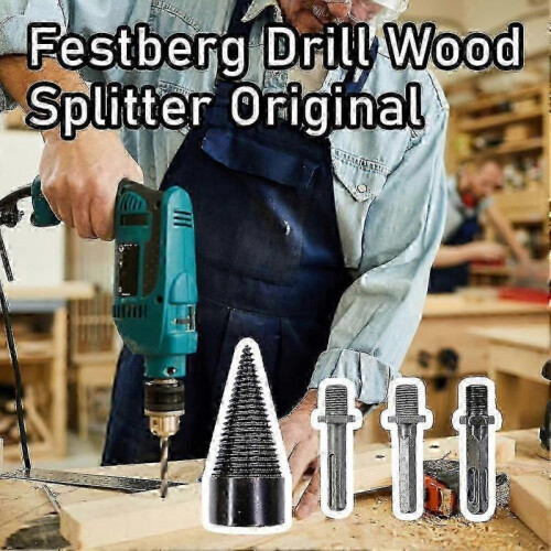 Festberg Drill Wood Splitter Cone Drill Bit for Firewood 2