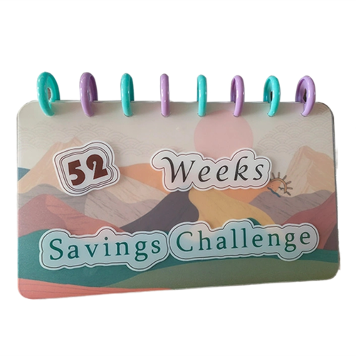 Budget Book 52 Week Binder Saving Challenge Reusable Cash Planner Envelope Fun Money-Saving Organizer 2
