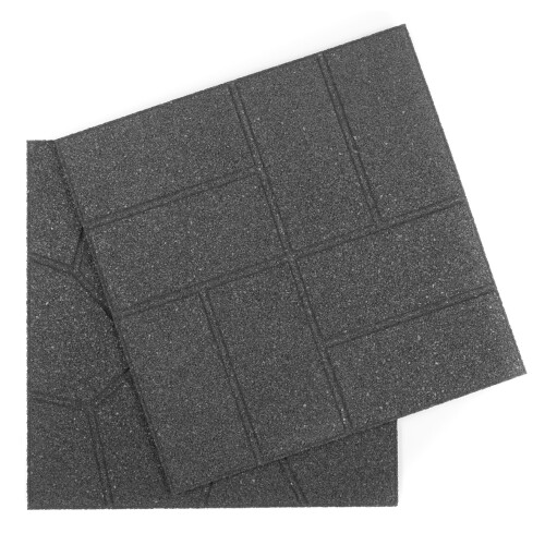 (2) Reversible Garden Stepping Stones Decking Paver 40x40cm