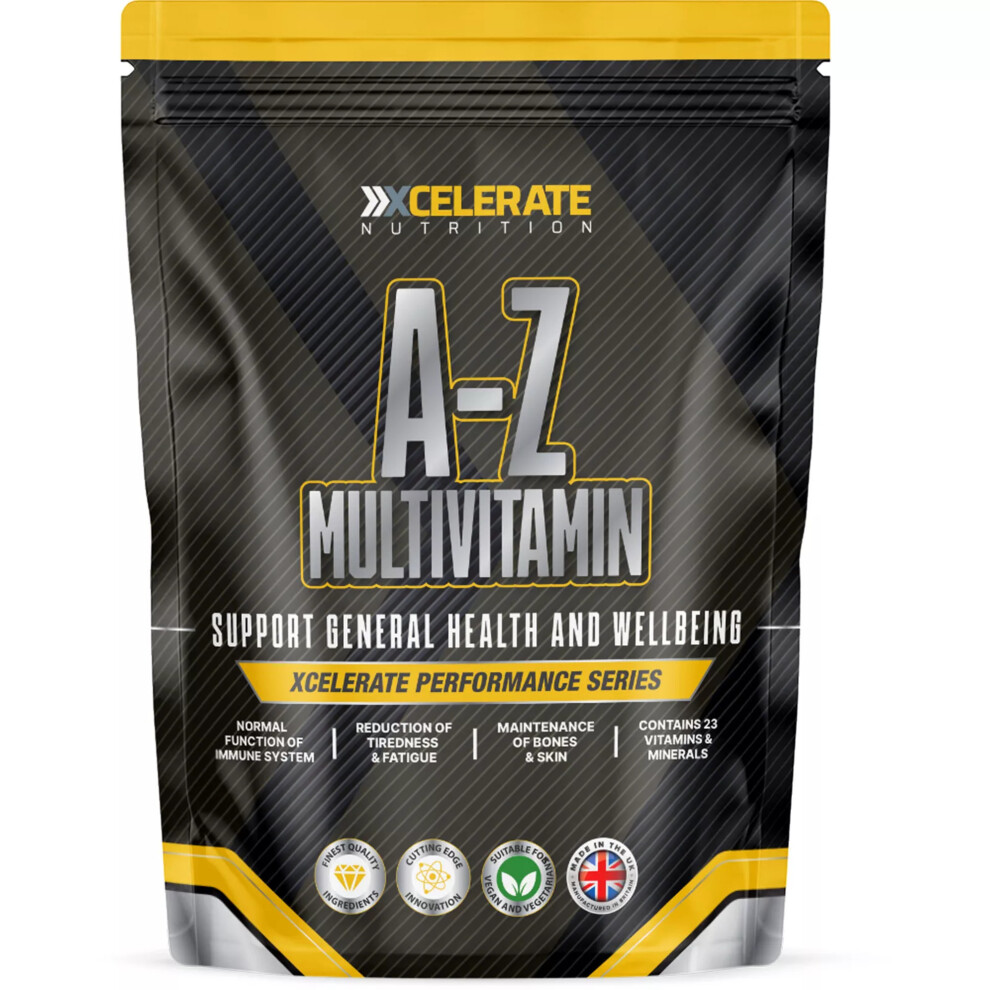 Xcelerate Nutrition (180 Tablets) A-Z Multi Vitamin & Mineral Tablet For Men & Women