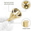 External Deburring Chamfer Tool Set, 3 Pcs for Drill Bits, Hexa and Triangular Chamfer Tool for Countersink Removal 3