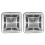 2x Square Sink Strainer Plug Mesh Stopper Basket Waste Plug for Kitchen Sink 1