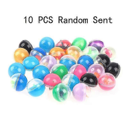 10pcs/pack Plastic Surprise Ball Capsules Toy with Various Toys Inside