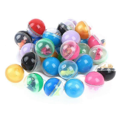 10pcs/pack Plastic Surprise Ball Capsules Toy with Various Toys Inside 2