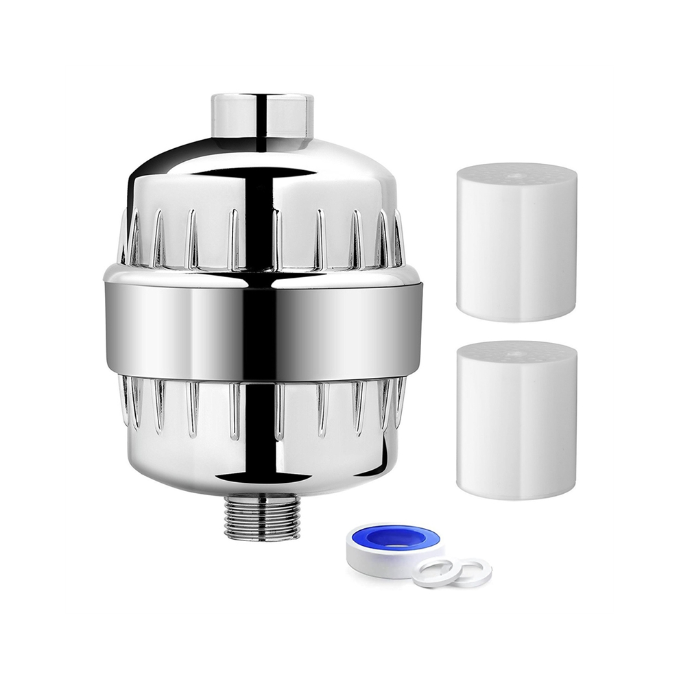 Shower Filter 20-Stage Showerhead For Hard Water With 2 Replaceable Cartridges 4851097910972