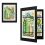 Kids Art Frames, 2 Pack Artwork Frames Changeable, Display Storage A4 Picture Front-Opening, 4