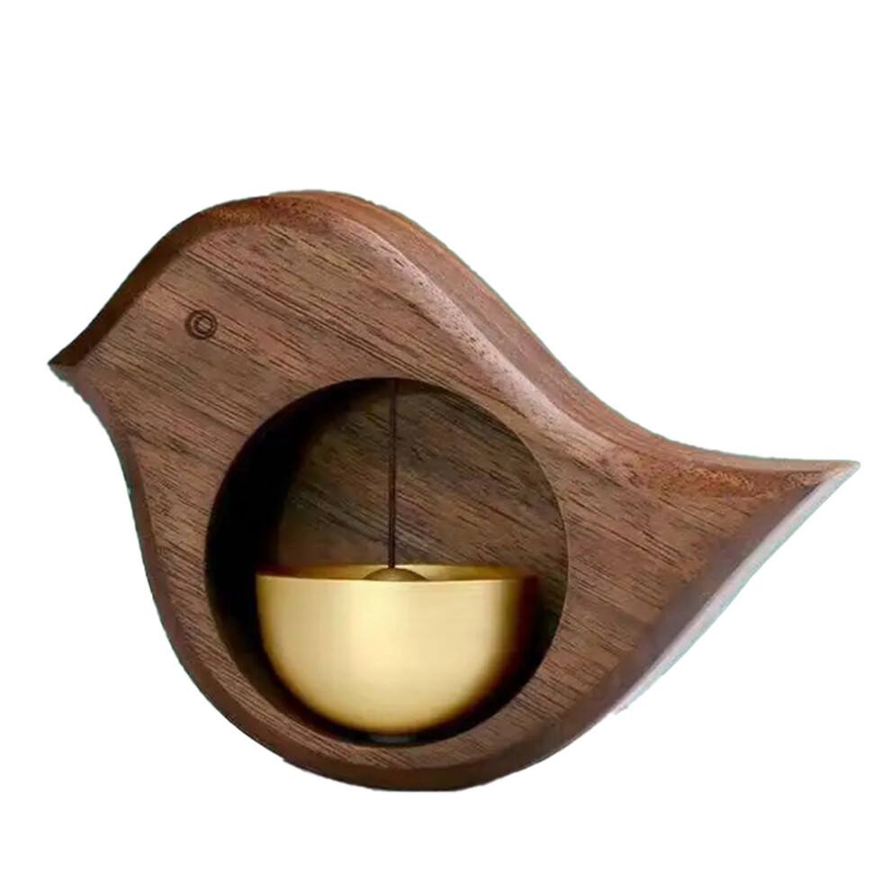 Cloche de rappel d'ouverture de porte, carillon éolien extérieur en bois, cadeaux de décoration pour la maison