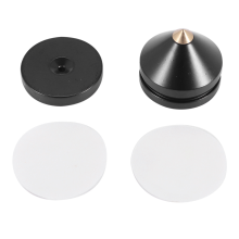 8Sets Lautsprecherständer Füße Fußpolster Aluminiumlegierung Metall (NICHT Naturholz) Spikes Kegel Bodennagel M23X20