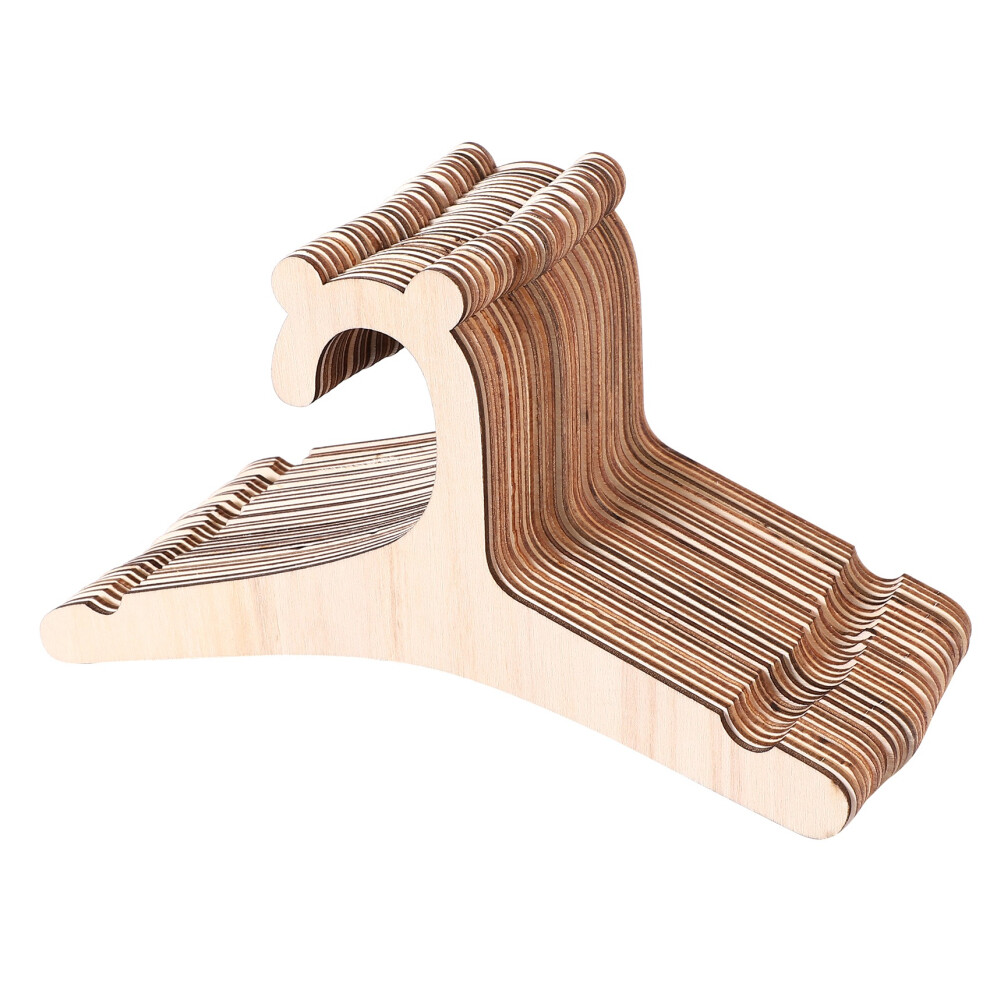 30 Pcs Holz KleiderbüGel FüR Baby Kleidung NatüRliche Holz Rack Zimmer Kinderzimmer Dekor Kinder-image