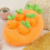 Λούτρινο παιχνίδι καρότο με καρτούν Happy Fruit Park, κούκλα με μαξιλάρι 32x32εκ. 4