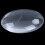 10 τεμάχια οβάλ κρυστάλλινο διαφανές διαφανές γυαλί Cabochon διακόσμηση θόλου 30X40mm 8