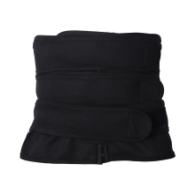 Hot Sweat Taillen-Schlankheits-Feinabstimmungs-Reißverschlussgürtel, Körperformungsmaschine, Gewichtsverlust-Übung, große Größe, Schwarz, XL