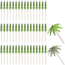 50 stuks paraplu's voor drankjes, kokospalmparaplu-tandenstokers, tropische decoraties cupcake