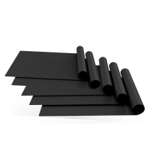 Rivestimenti per il fondo del forno, confezione da 5 tappetini antiaderenti resistenti, spessi 16x24 pollici, riutilizzabili, neri