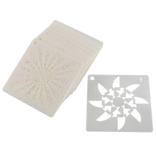 56er-Pack Mandala-Punkt-Malvorlagen, Schablonen, perfekt für DIY-Rock-Art-Projekte, 3,6 x 3,6 Zoll, 9 x 9 cm