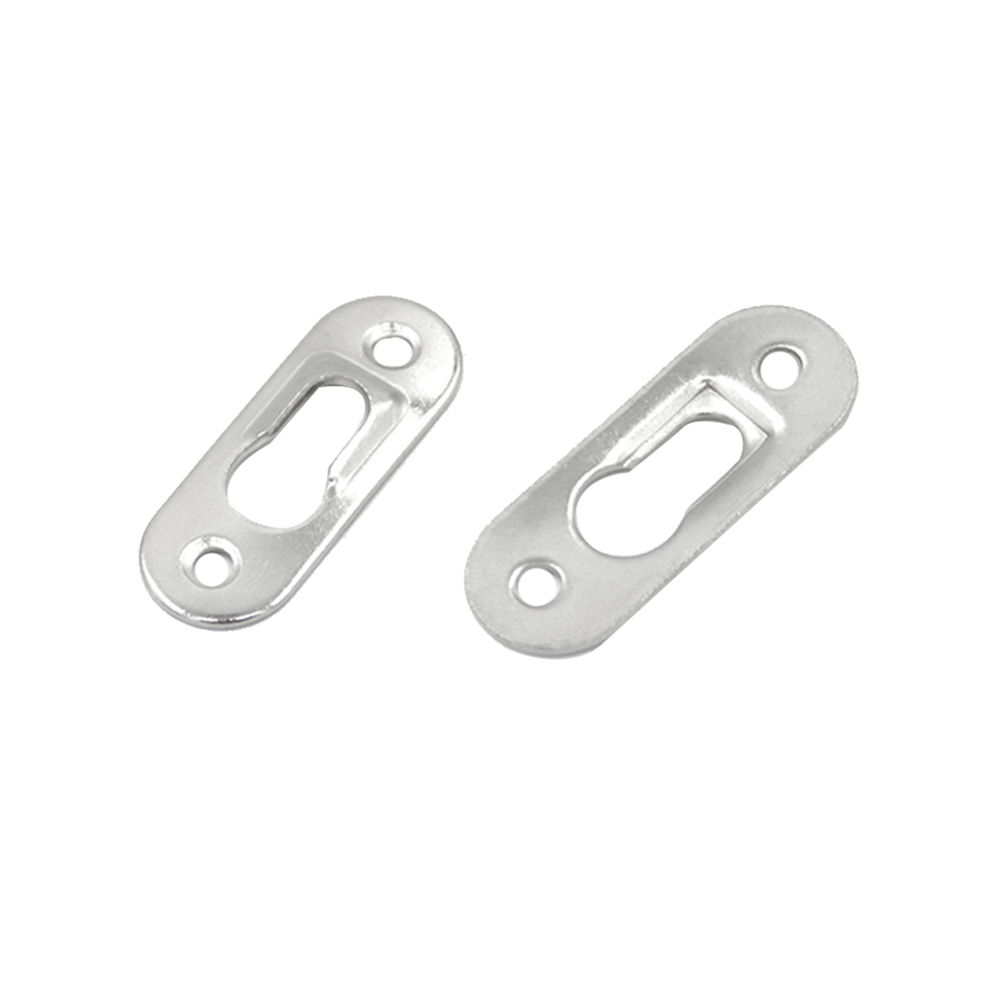 Lot de 50 crochets métalliques pour cadres photo, 42 x 16 mm, fixations en trou de serrure pour meubles et accessoires d'armoire
