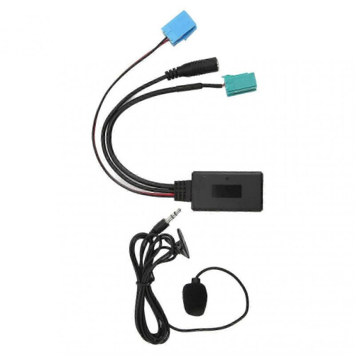 Bluetooth AUX IN Cable Auxiliary Input Adapter Handsfree Microphone Replacement for Compatible Vehicles Radio 1
