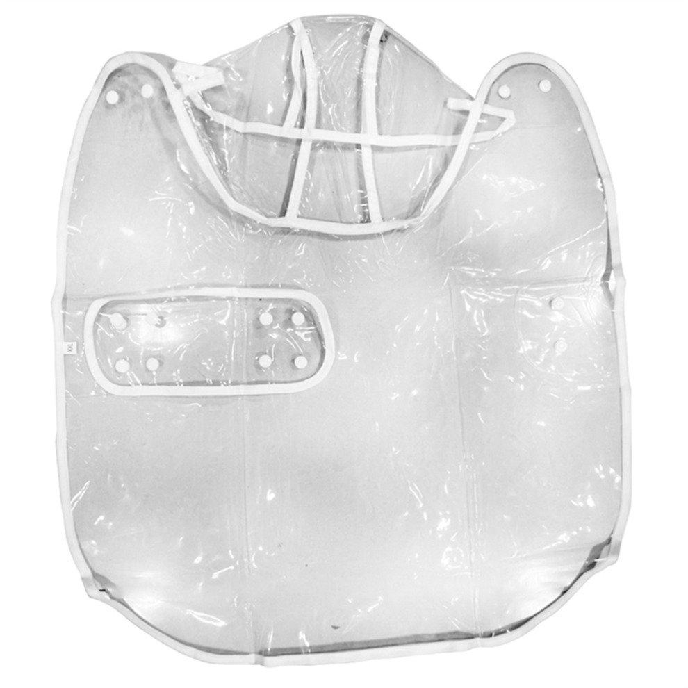 S-Pet Manteau de pluie transparent pour chien et chiot, imperméable à capuche pour animal de compagnie, vêtement doux et imperméable