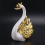 2 pezzi di statuette ornamentali a forma di cigno, matrimonio A 9