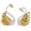 2 pezzi di statuette ornamentali a forma di cigno, matrimonio A 1