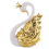 2 pezzi di statuette ornamentali a forma di cigno, matrimonio A 7