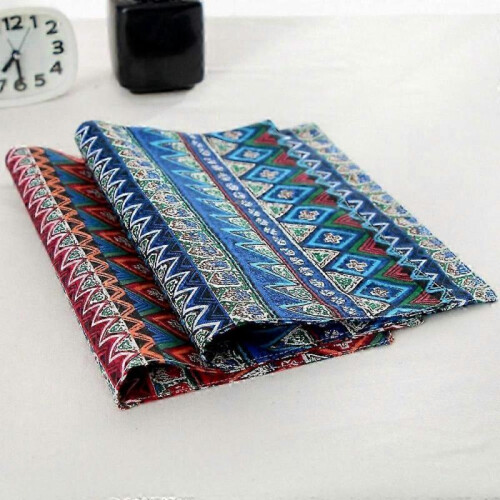 Heat-Resistant Cotton Linen Rectangular Table Placemat for Dining Decor 1