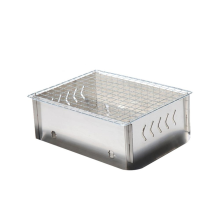 Petit barbecue portable pliable d'extérieur sans plateau