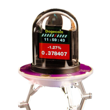 Bitcoin RGB Nixie -putkikello älykäs WIFI-verkkoon kytketty LED-yökello