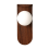 Minimalist Bedside Wall Light, Nordic Style Iron Lamp Walnut Color 2