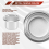 Portacandele per candele taper, supporto, 30 pezzi, argento 9