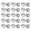 Portacandele per candele taper, supporto, 30 pezzi, argento 3