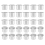 Portacandele per candele taper, supporto, 30 pezzi, argento 2