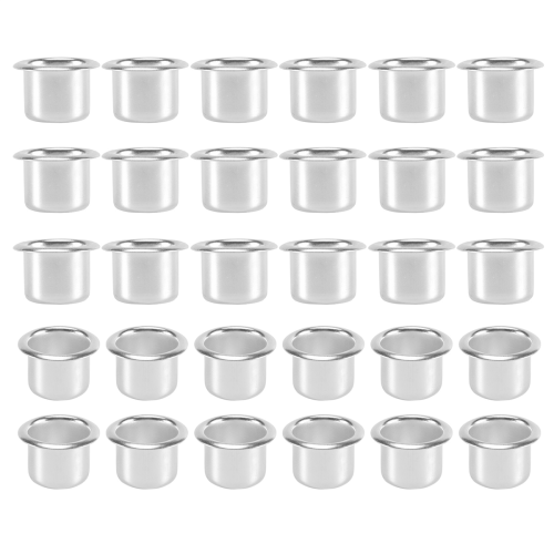 Portacandele per candele taper, supporto, 30 pezzi, argento 1