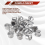 Portacandele per candele taper, supporto, 30 pezzi, argento 7