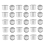 Portacandele per candele taper, supporto, 30 pezzi, argento 4