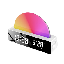 Despertador Sunrise, Simulador de Luz de Despertar, com Carregador USB, Branco
