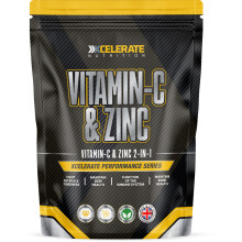 (180 Tablets) Vitamin C + Zinc Vegan Tablets for Immune Function