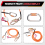 Steel Wire Core Flip Line Kit Adjustable Climbing Positioning Rope 10