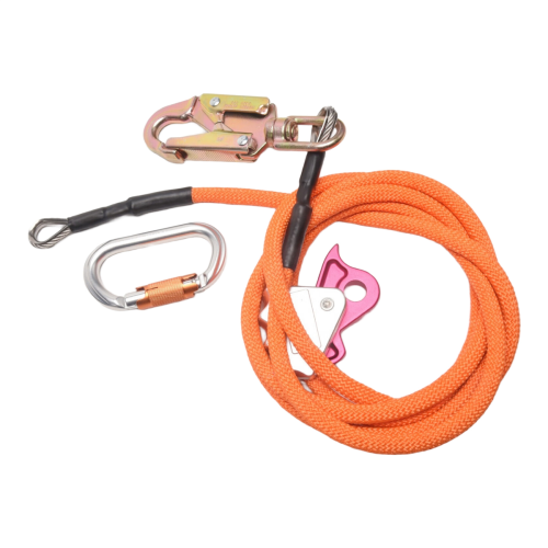 Steel Wire Core Flip Line Kit Adjustable Climbing Positioning Rope 2